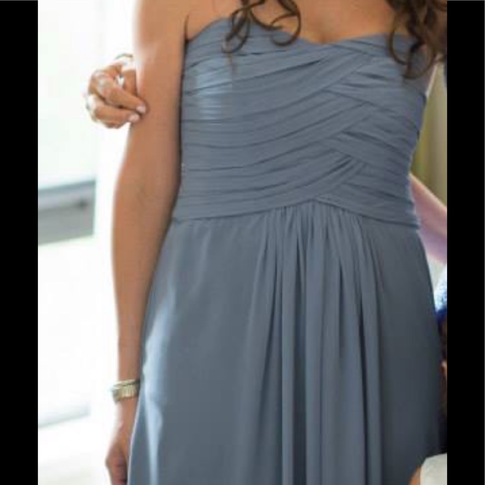 Monique Lhuillier French Blue Bridesmaid dress